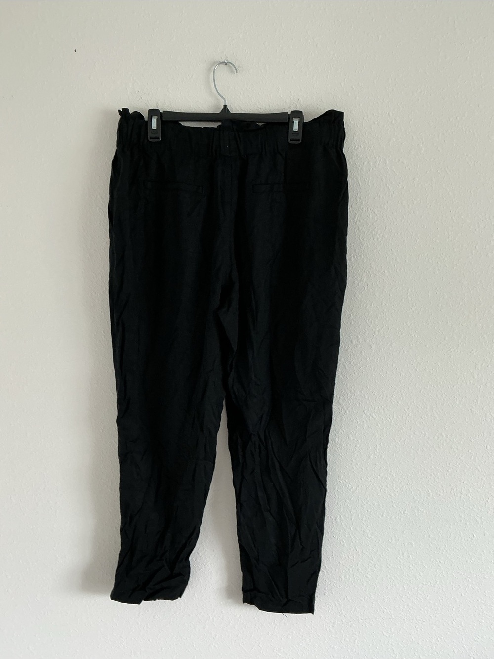 a new day Black Elastic-Waist Casual Jogger Pants